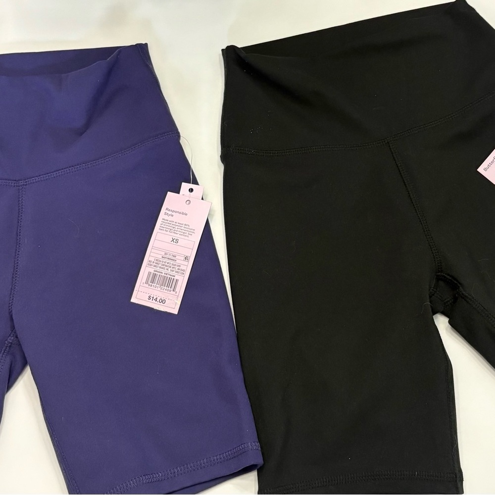 Wild Fable Black and Navy Bike Shorts